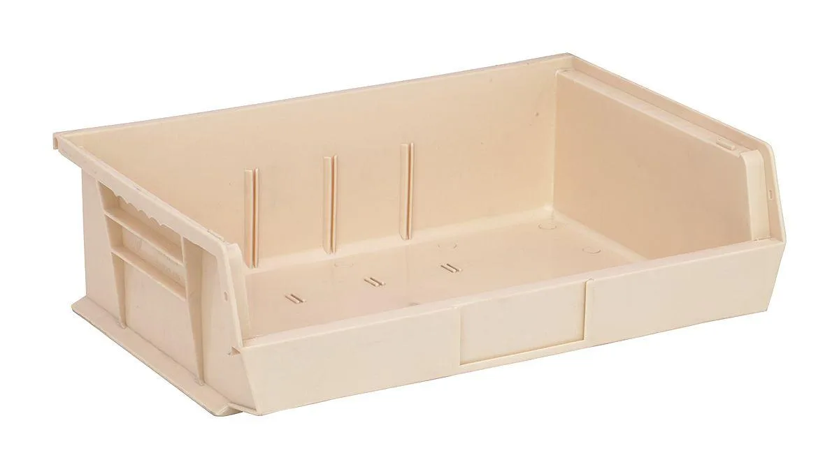 Quantum Quantum QUS245IV Ivory Hang and Stack Bin 10-7/8L x 16-1/2W — product photo