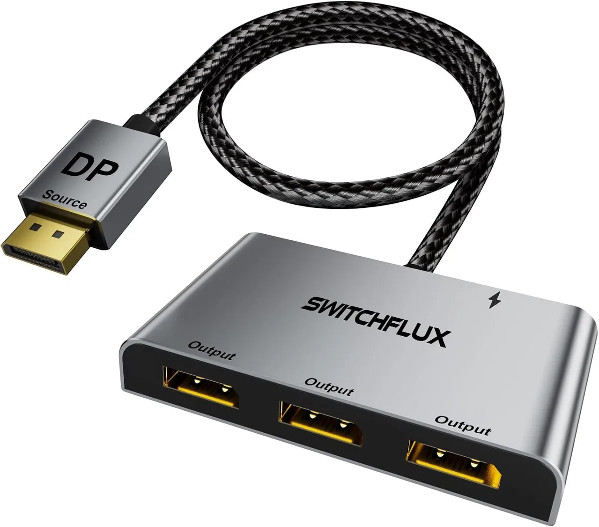 Boxwave Boxwave DisplayPort Splitter 3 Monitors 4K@60Hz Audio Adapter — product photo