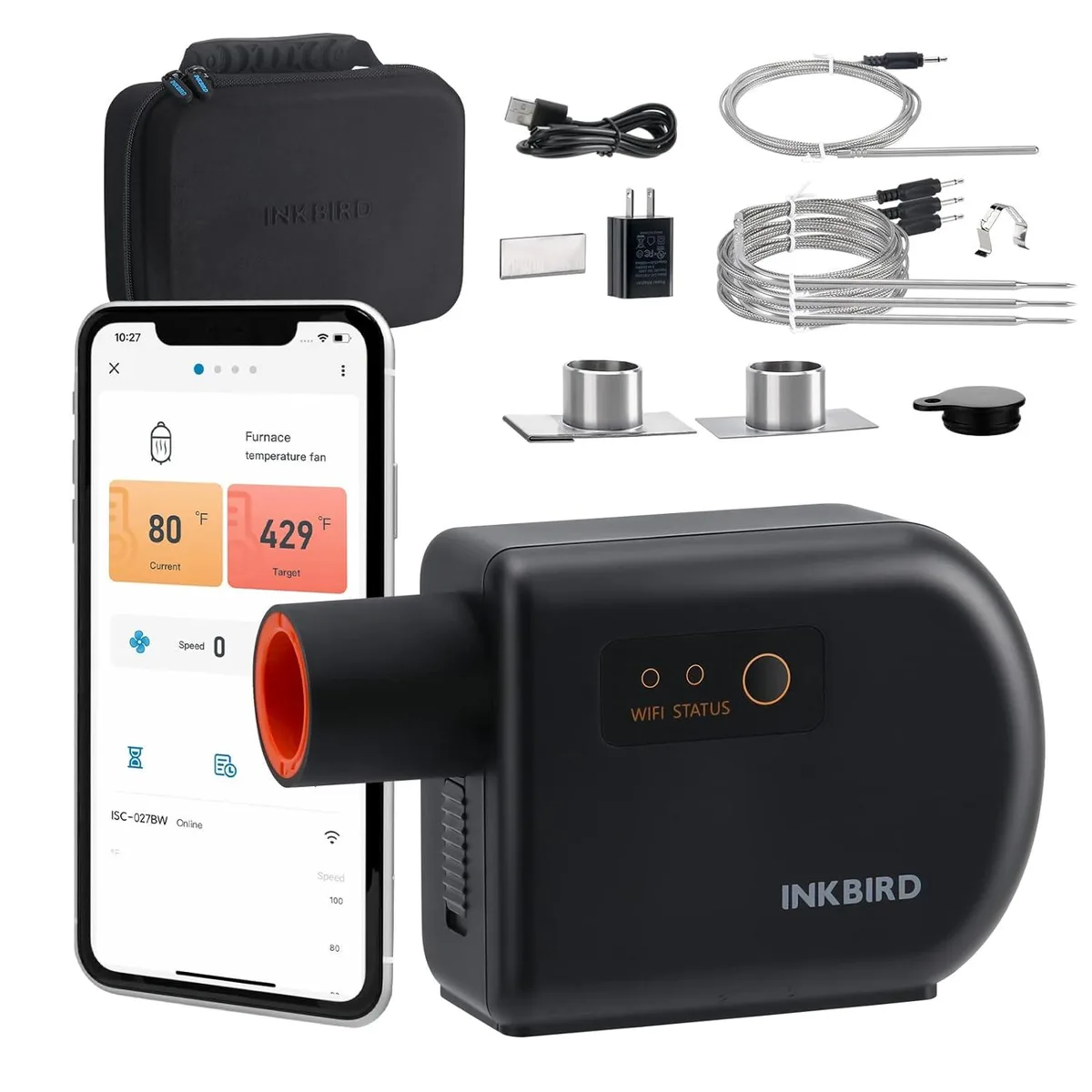 WUQ WUQ ISC-027BW Smart Thermostat Wi-Fi Bluetooth 5.0 4 Probes — product photo