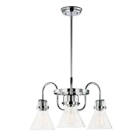 Maxim Maxim Seafarer 3-Light 21.5" Polished Chrome Chandelier — product photo