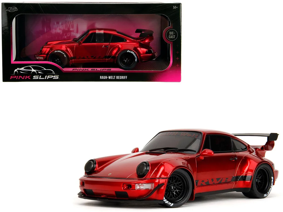 Jada Jada 35726 1:18 RWB Porsche 964 Diecast Car Candy Red hobby collectible — product photo