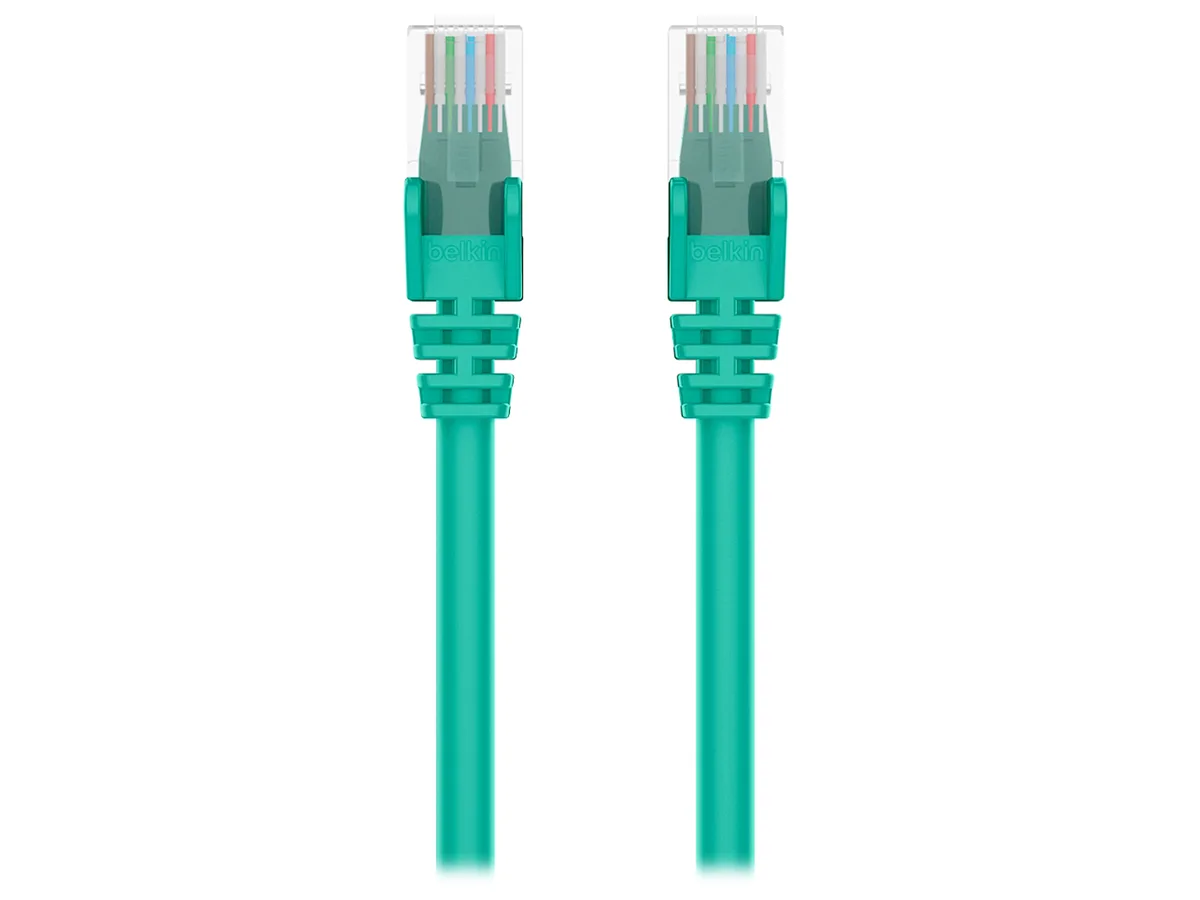 Belkin Belkin A3L980-35-GRN-S Cat6 network ethernet cable 35 ft green — product photo