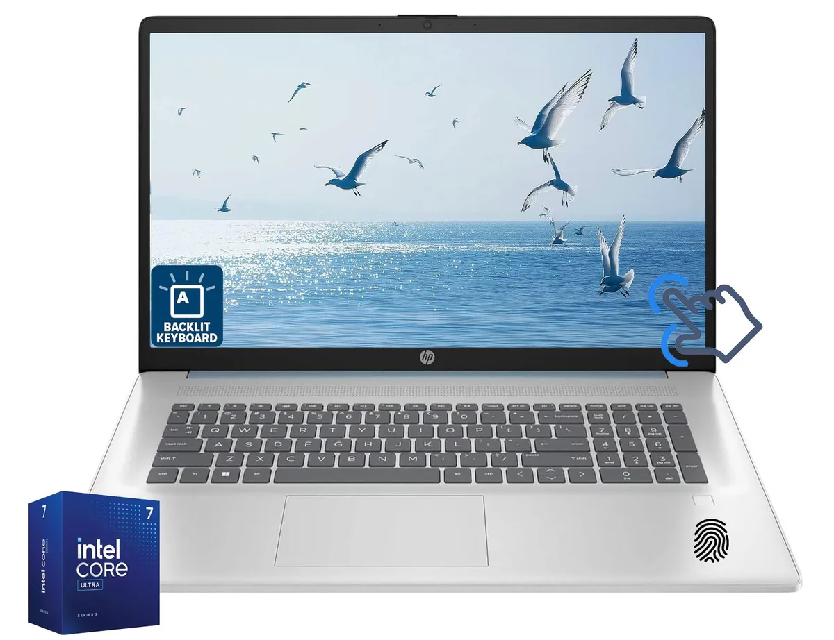 HP HP 17.3" Touchscreen Laptop Core Ultra 7 255U 32GB DDR5 2TB SSD Blue — product photo