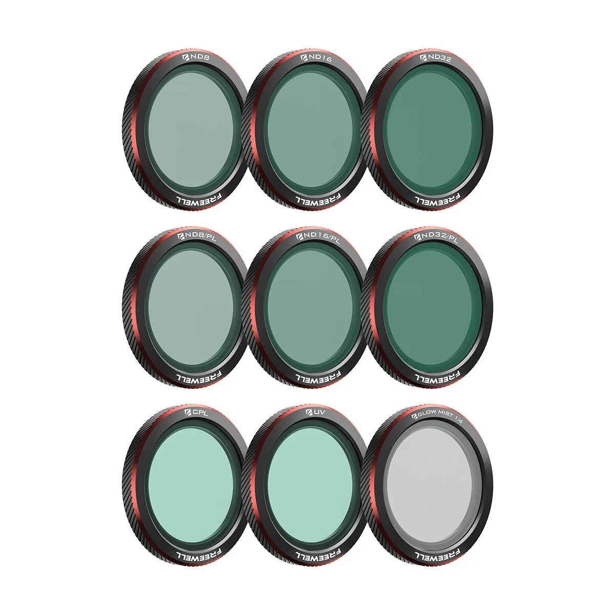 FREEWELL FREEWELL Magnetic Filter Kit for DJI Neo 2 Drone 9-Pack — product photo