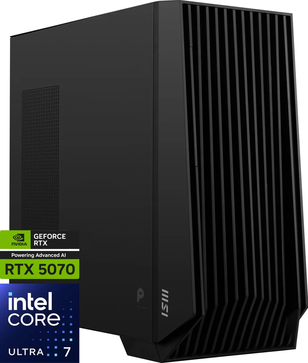 MSI MSI PRO DP400 AI 2NVP-025US Business Desktop Core Ultra 7 265F 32GB 2TB RTX 5070 750W — product photo