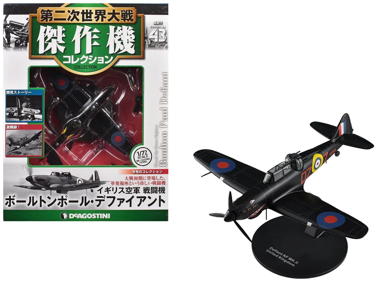 DeAgostini DeAgostini Boulton Paul Defiant 1/72 No. 151 Squadron Diecast Model — product photo