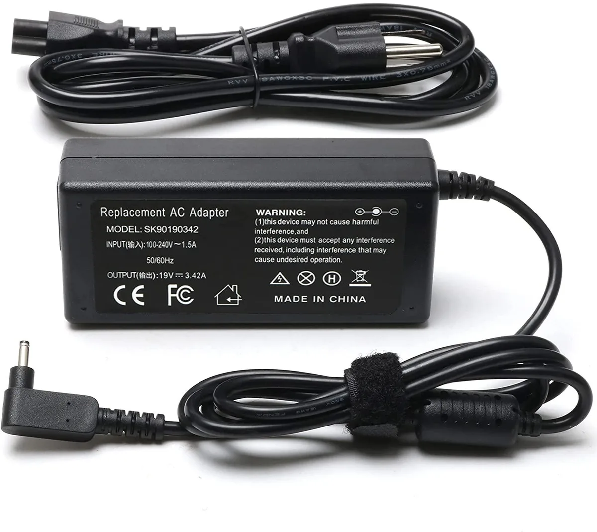 myVolts myVolts 65W AC Adapter 19V 3.42A 3.0mm x 1.1mm — product photo