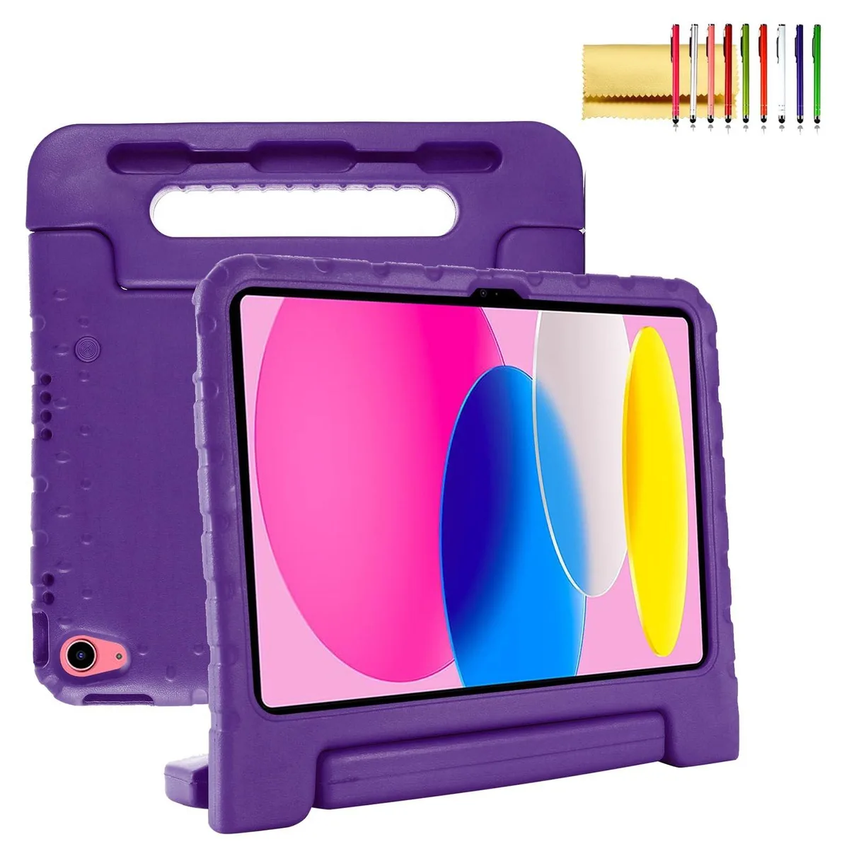 Dteck Dteck Kids Case iPad 10th Gen 10.9 2022 Purple 2 in 1 accessory — product photo