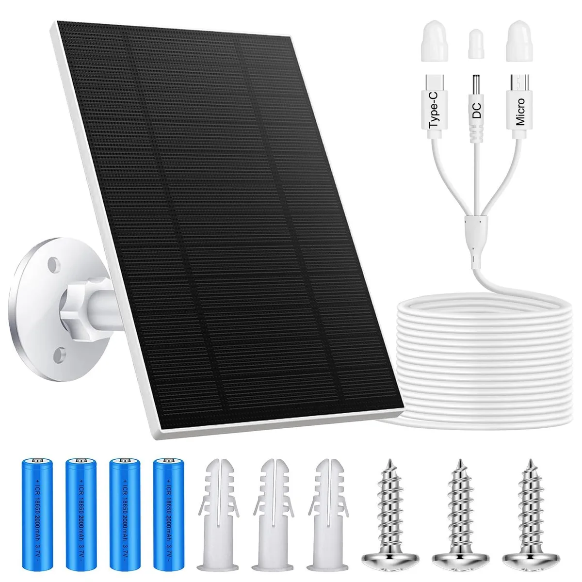  aFe Power NORWILL 5W Solar Panel 8000mAh Battery 360° Bracket 9.84FT Cable — product photo