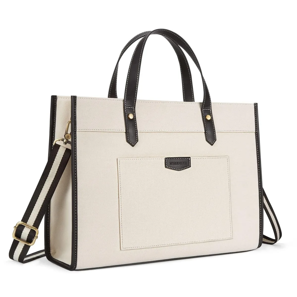 ALSEYE ALSEYE Canvas Laptop Tote Bag 15.6 inch 2 in 1 accessory — product photo