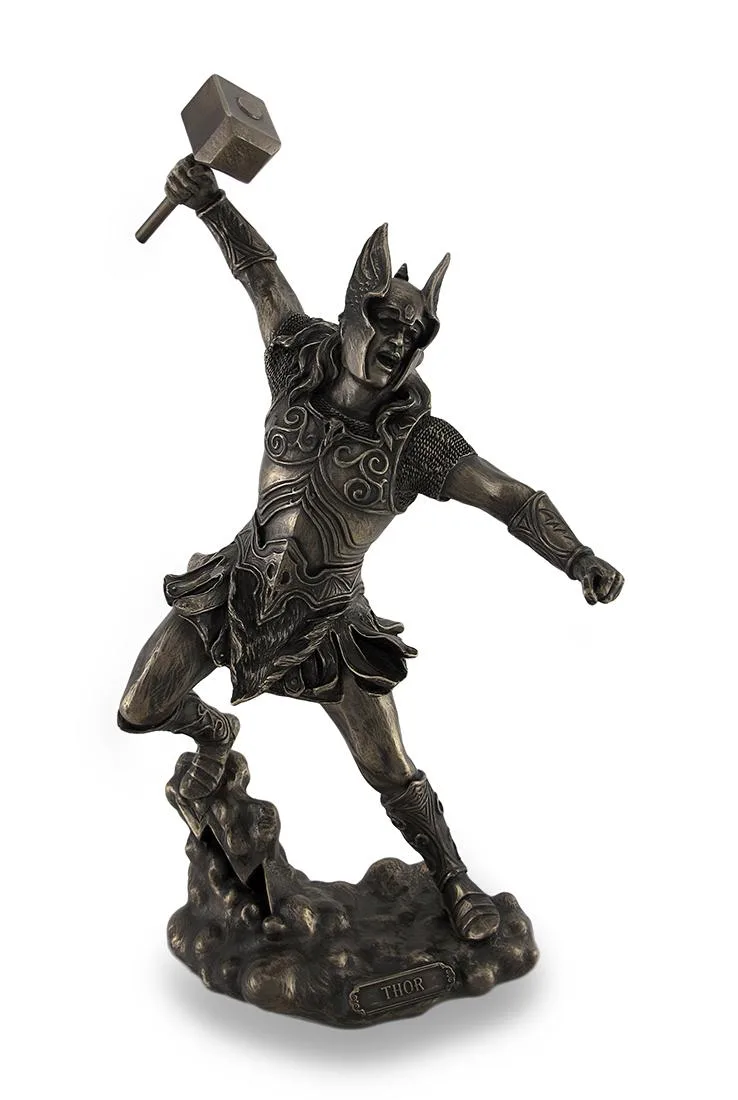 Unicorn Studios Unicorn Studios Thor Bronzed Resin Statue 12 in High 6 in Wide — product photo