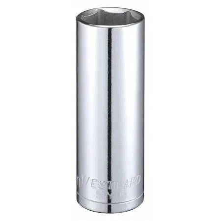 Chrome alloy steel 22 mm 6-point deep socket 1/2 in drive