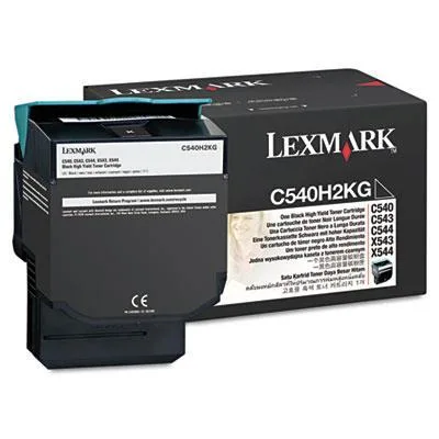 Lexmark C540H2KG black toner cartridge in sealed box