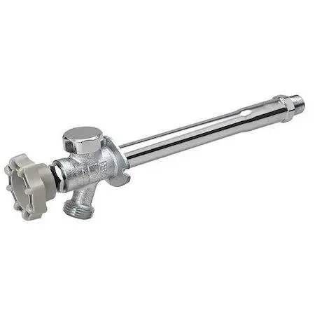Chrome-plated brass anti-siphon frost-proof sillcock with aluminum handwheel handle