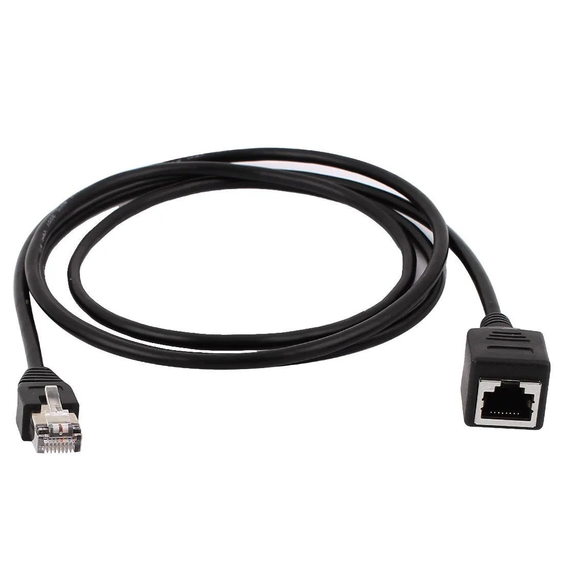 Unique-Bargains Unique-Bargains RJ45 Male to Female Network Cable 1.5m Black — product photo