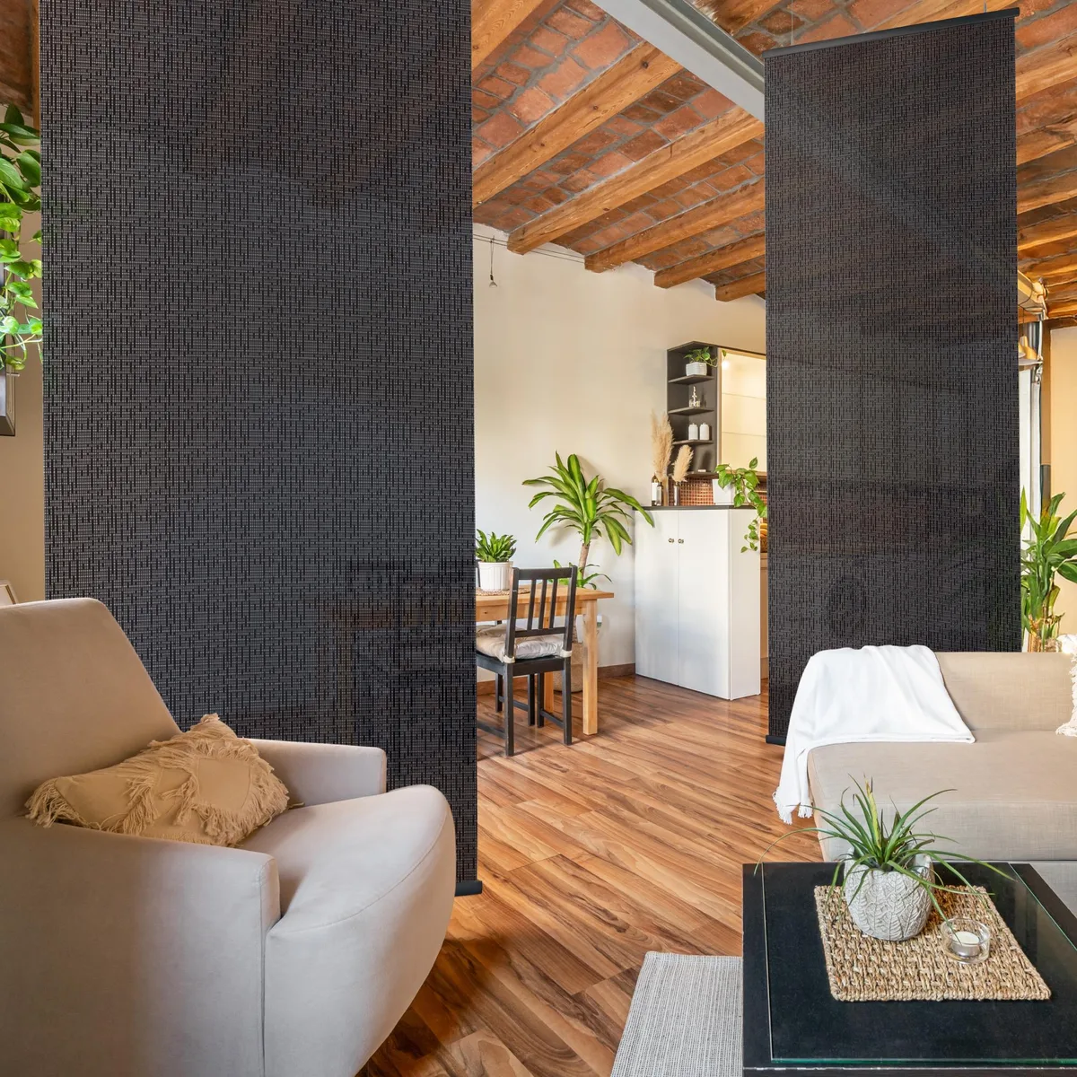 DECOLAB DECOLAB Hanging Room Divider 36" W x 96" L Pack of 2 Drizzle — product photo
