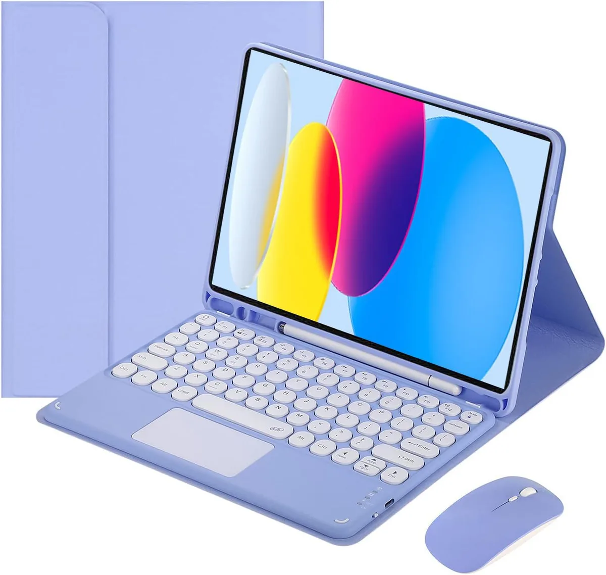 Timoom Timoom Keyboard Case with Mouse for iPad 10th/11th Gen, Purple — product photo