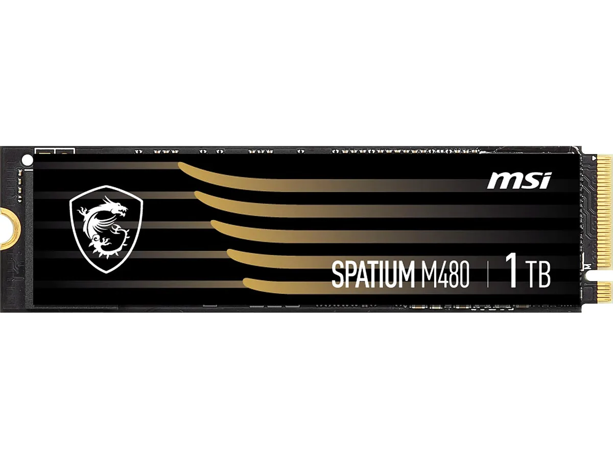 MSI MSI SPATIUM M480 PCIe 4.0 NVMe M.2 1TB internal SSD — product photo
