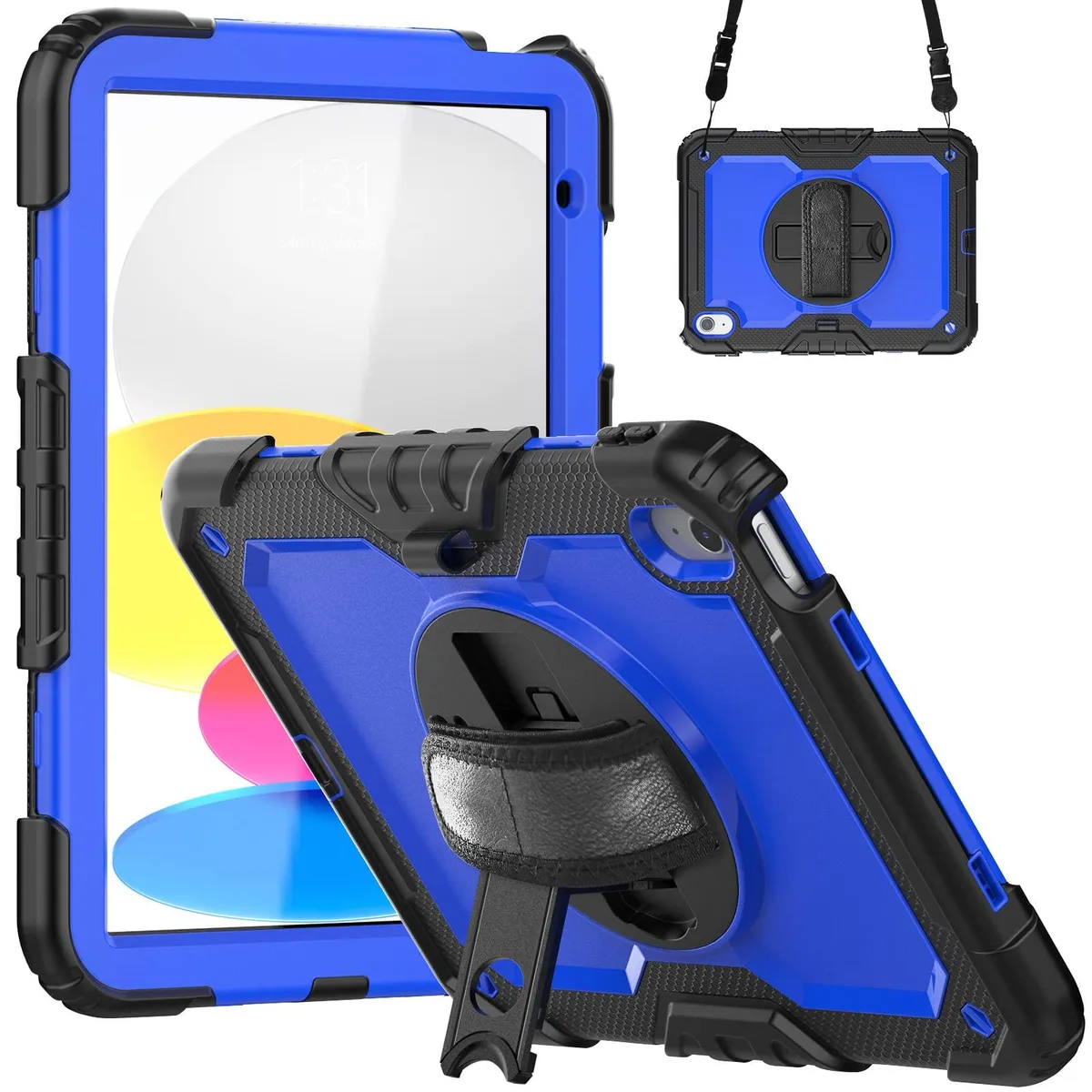 Timoom Timoom Heavy Duty Case Blue 11 10.9 360 Kickstand Strap — product photo