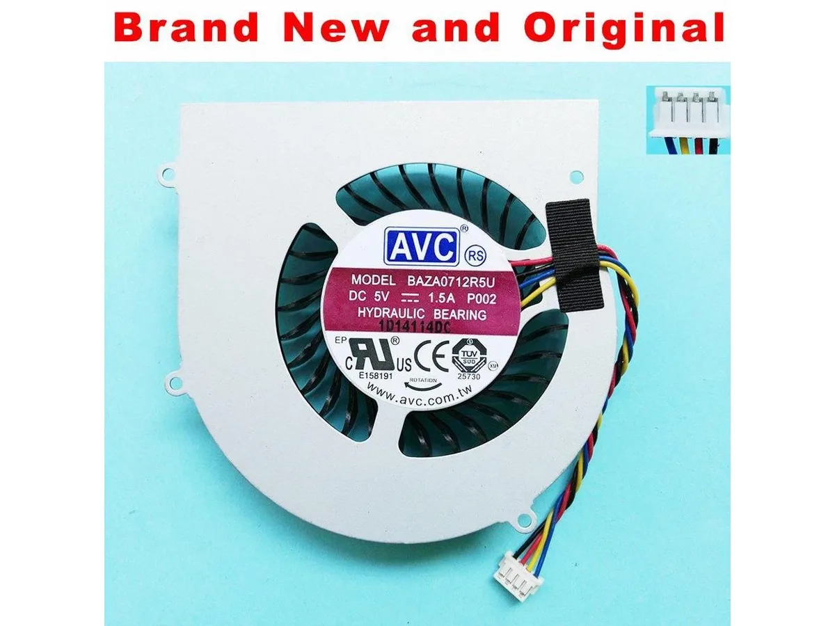 Fans Fans CPU cooler AVC BAZA0712R5U DC5V 1.5A P002 4-wire 4-pin — product photo