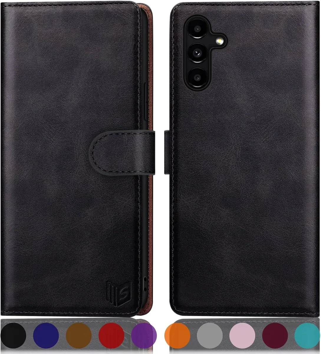 TAURKENAM TAURKENAM Samsung Galaxy A15 5G Wallet Case Black — product photo