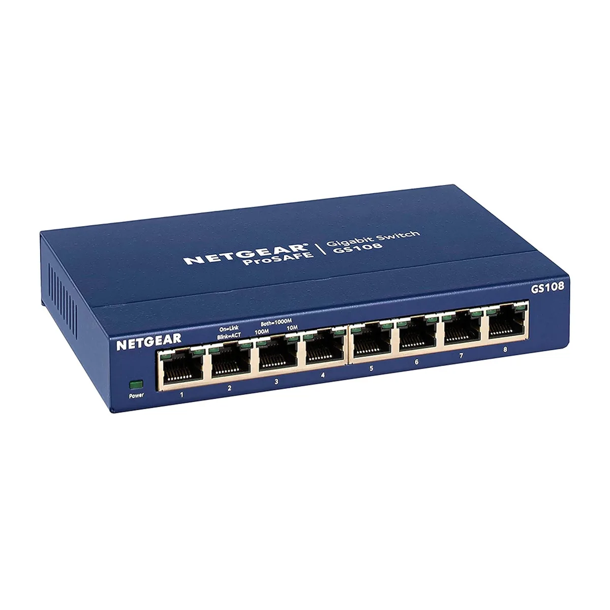 NETGEAR ProSafe GS108 8-Port Gigabit Unmanaged Switch — product photo