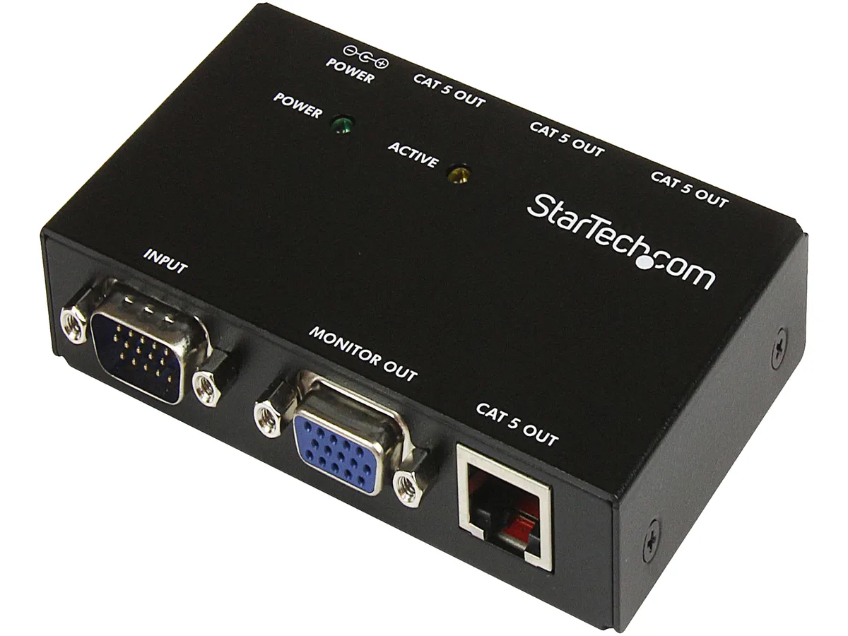 STARTECH STARTECH ST1214T 4-port VGA extender over Cat5 150m — product photo