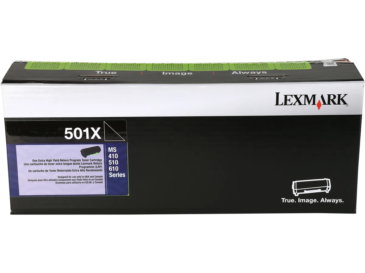 Lexmark Lexmark 50F1X00 10000-page black toner cartridge — product photo