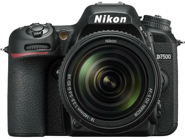 Nikon International Nikon International D7500 20.9MP DSLR Camera with 18-140mm VR AF-S DX Zoom Lens — product photo