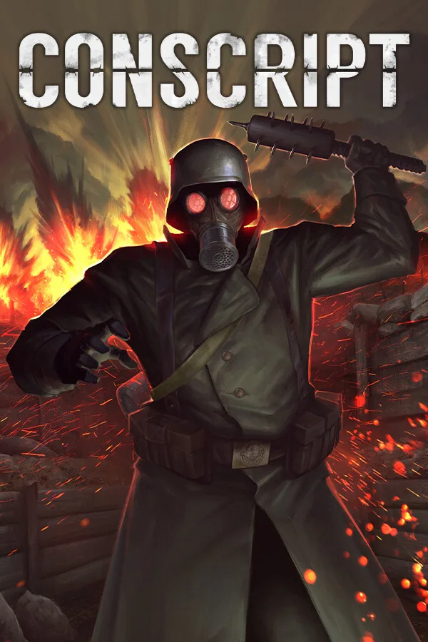 Steam digital code card for CONSCRIPT WW1 survival horror game