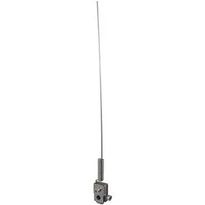 Dayton 12-inch steel lever arm, silver finish, straight rod shape
