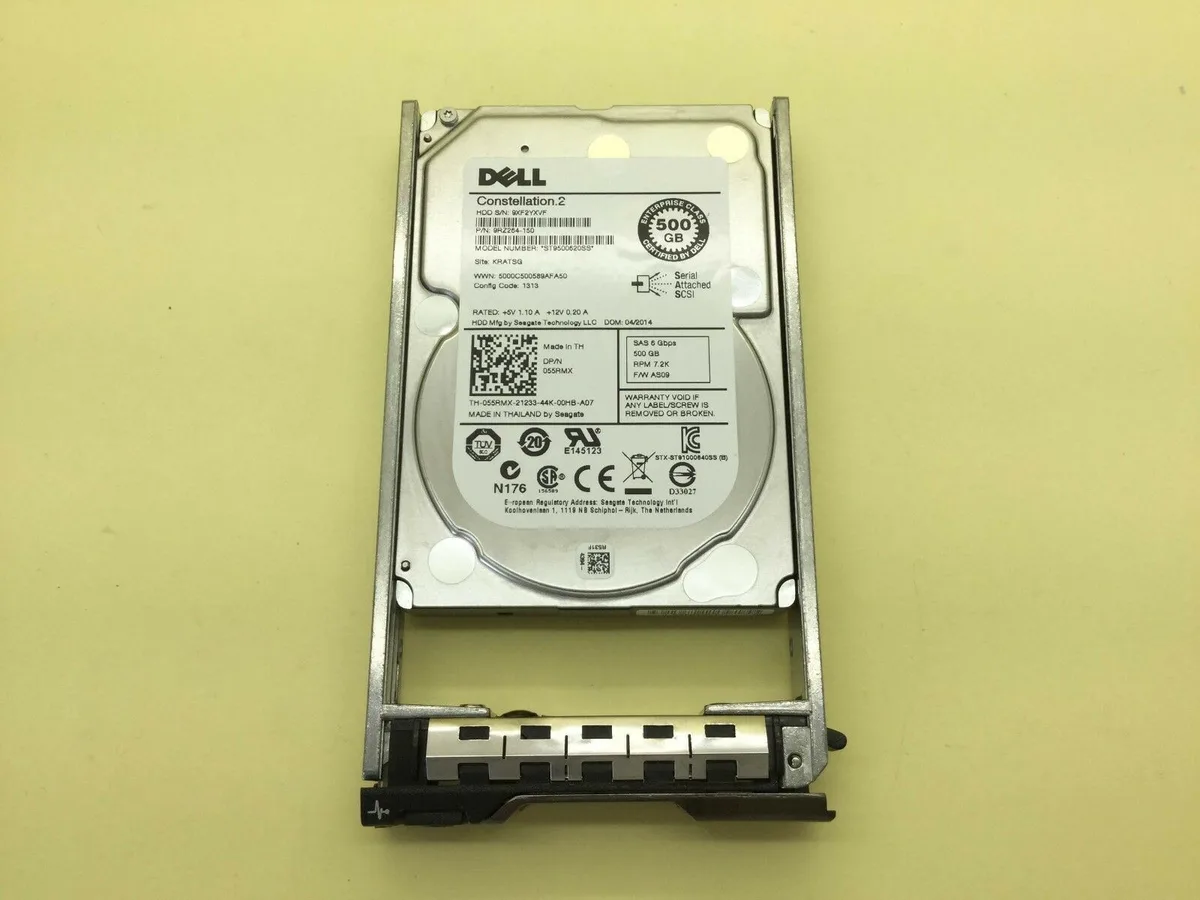 DELL DELL ST9500620SS 500GB 7200RPM 6G 2.5" SAS internal hard drive — product photo