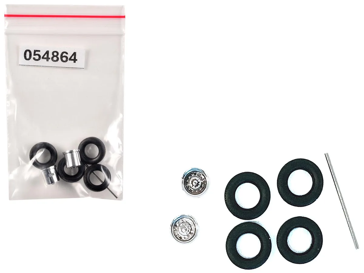 Promotex Promotex Rear Wheelset Planetary Chrome 1/87 HO Scale .5 inch — product photo