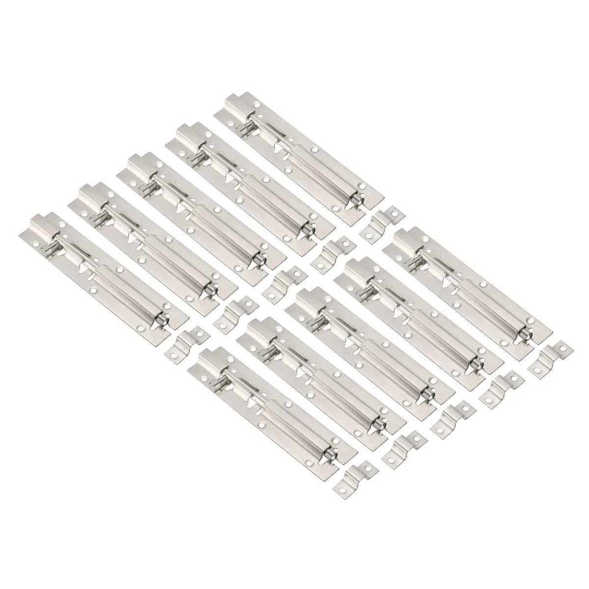 Unique-Bargains Unique-Bargains Door Bolt Latch 10 Pack Stainless Steel — product photo