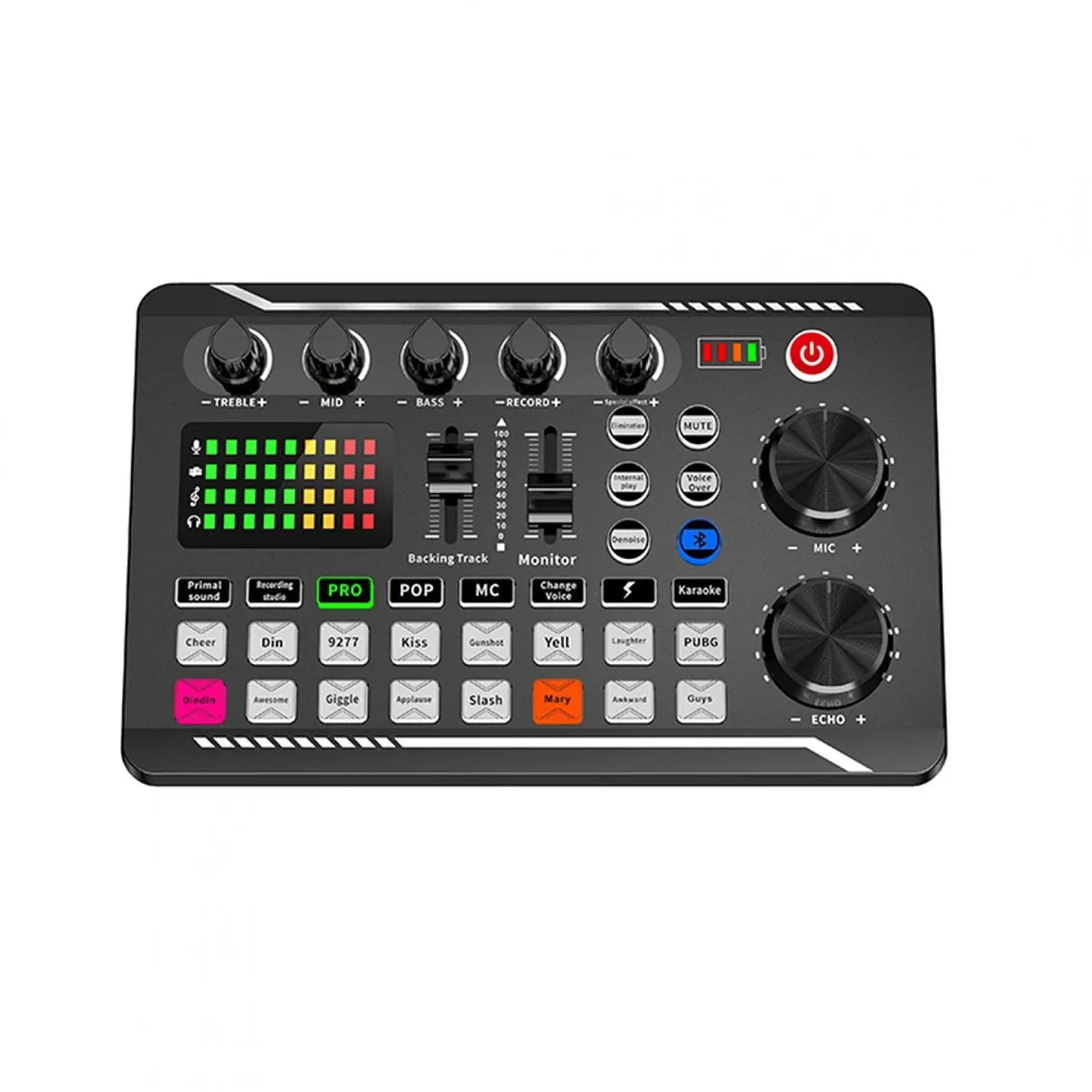  StarTech.com 16287327700407 7.1-channel USB sound card with Bluetooth, 16 effects, LED lights — product photo