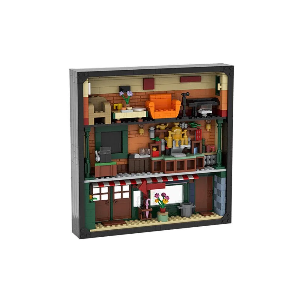 ZITIANYOUBUILD ZITIANYOUBUILD C7303 Coffeehouse Building Set 688 Parts — product photo