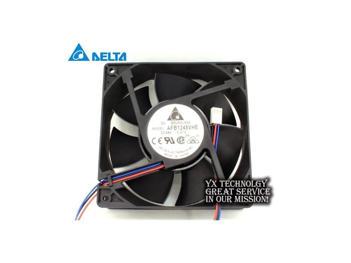 Fans Fans AFB1248VHE 12038 12cm 48V 0.27A 3-wire dual ball bearing case fan — product photo