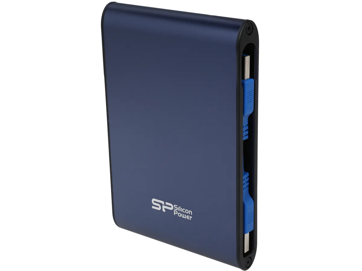 Silicon Power Silicon Power Armor A80 2TB portable hard drive USB 3.0 SP020TBPHDA80S3B Blue — product photo