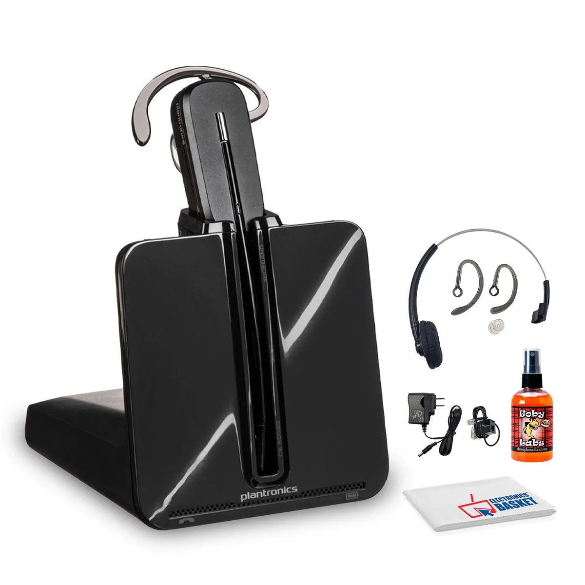 POLY POLY CS540 Wireless DECT Headset System Bundle 350 ft 21 g — product photo