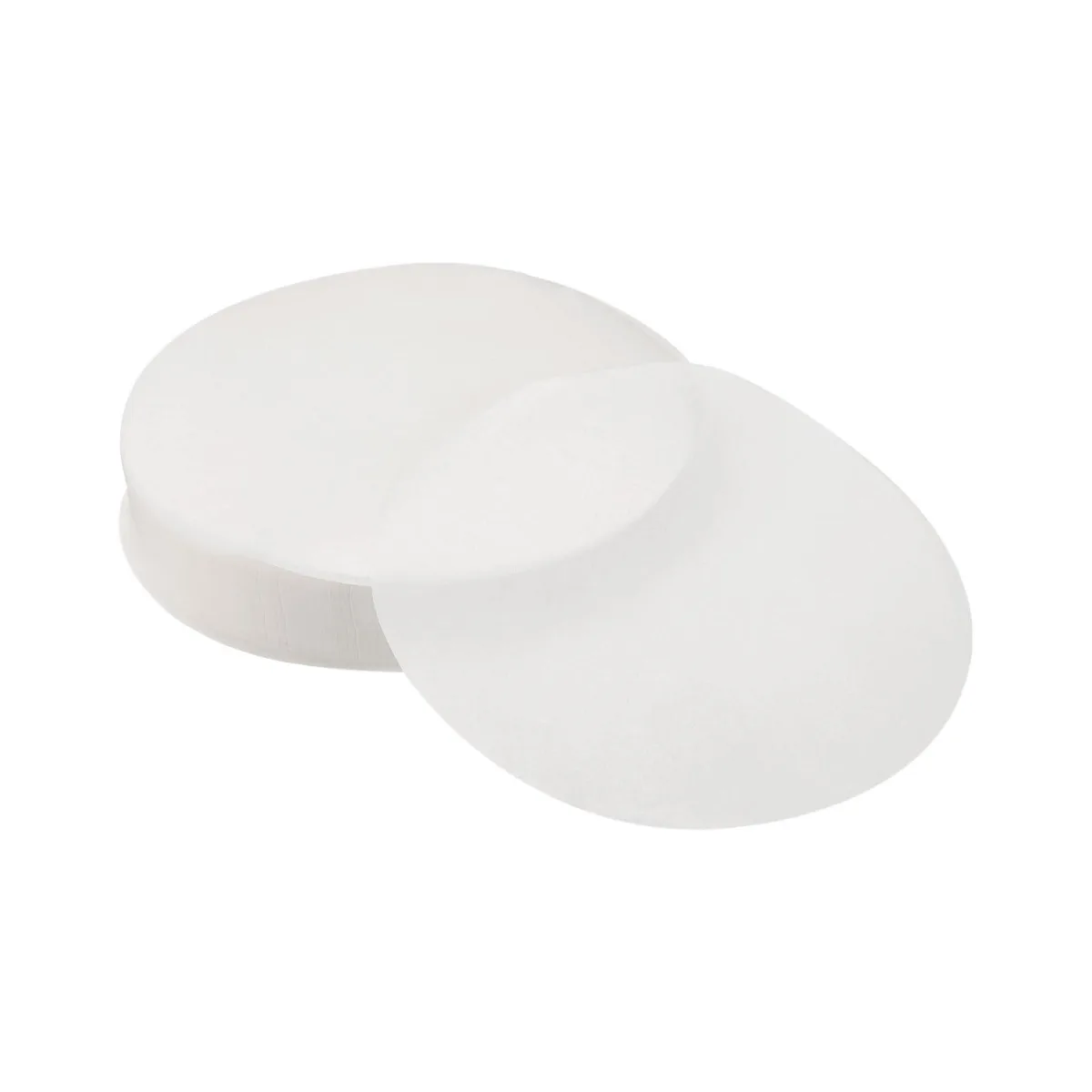 Stack of 500 white parchment paper rounds 3-1/2 inch