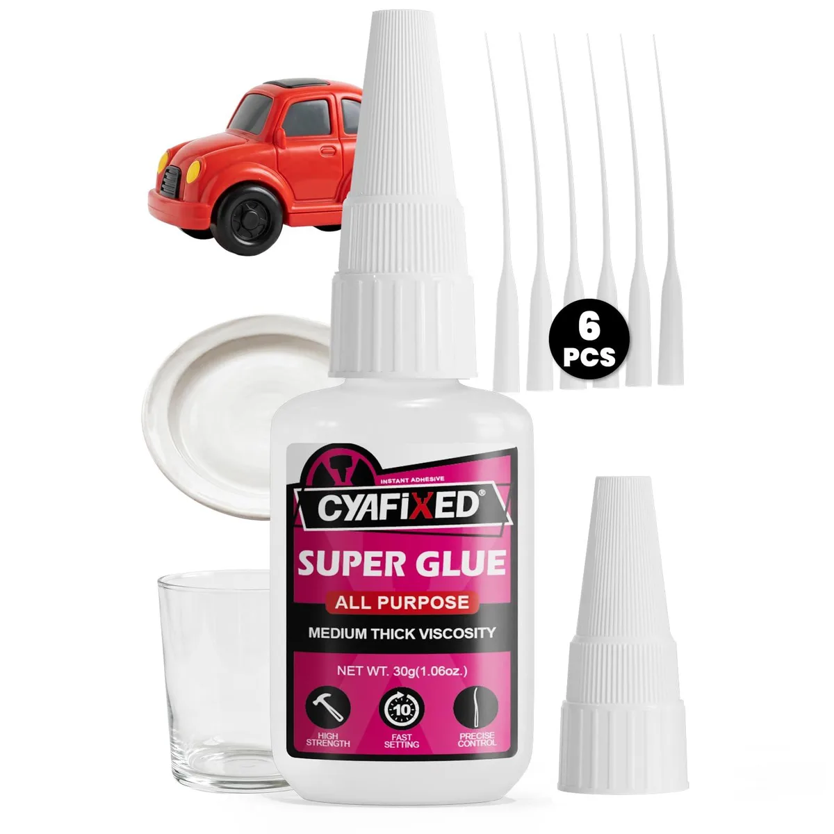  CYAFIXED CFGPCPS680-2 Super Glue Liquid 1.57" L x .98" W x 4.53" H — product photo
