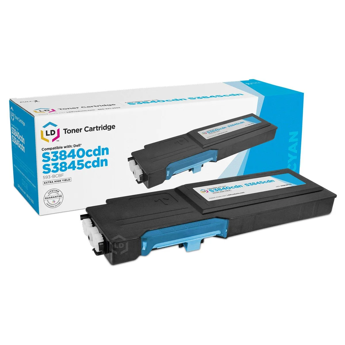 LD Products LD Products Compatible Toner Cartridge 593-BCBF Cyan Extra High Yield 9000 pages — product photo