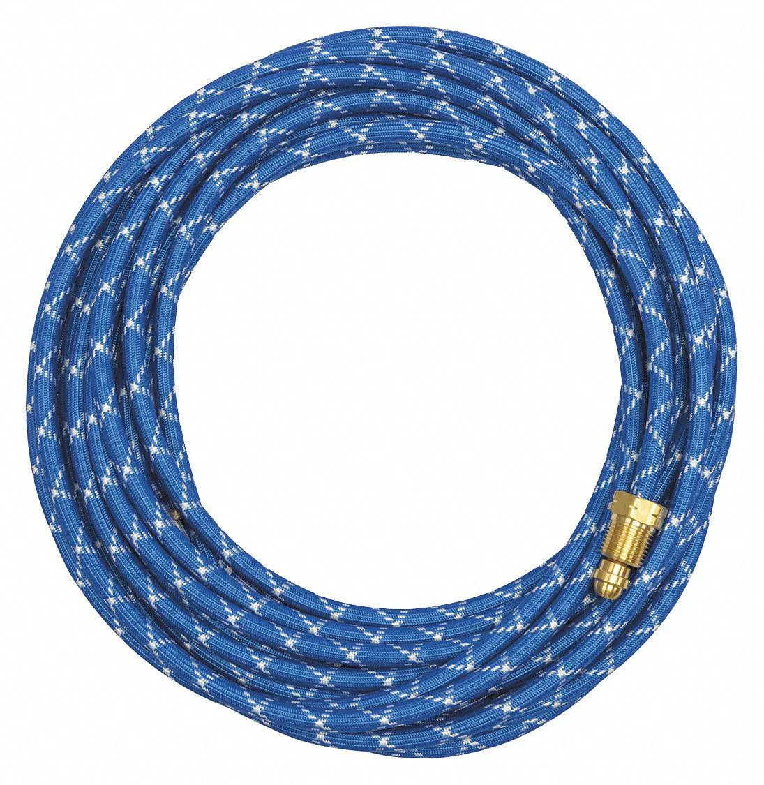 Blue braided rubber welding water hose 25 ft