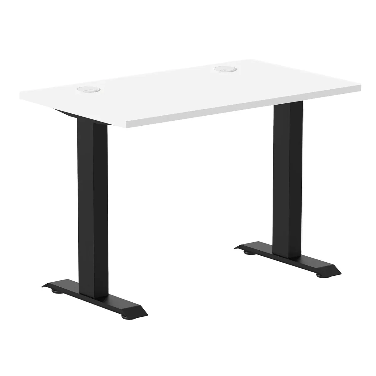 Desky Desky Zero Mini Office Desk White 40 x 24 in Matte Black — product photo