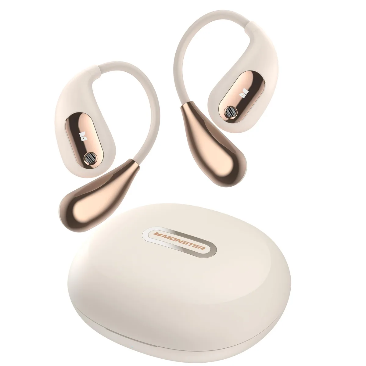 Monster AC210 Open Ear Bluetooth 5.4 Headphones White — product photo