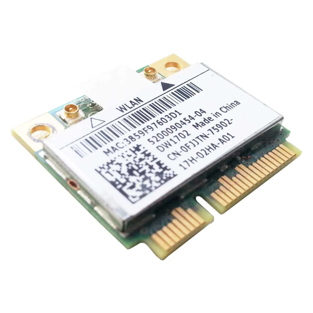 DELL DELL Inspiron N5050 DW1702 Wi-Fi adapter FJJTN 1702 5050 195 802.11 — product photo