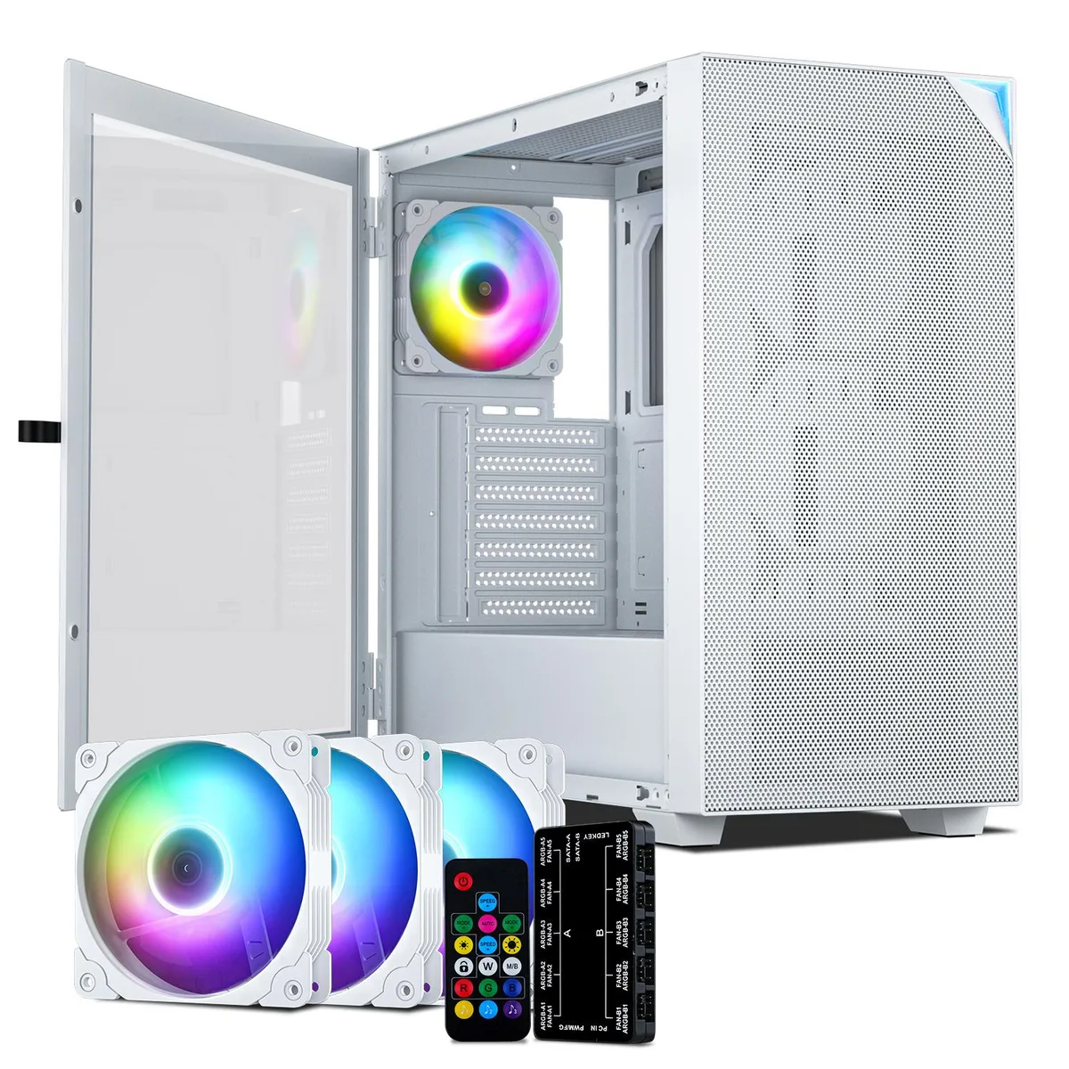 Vetroo Vetroo AL800 White Full Tower PC Case — product photo