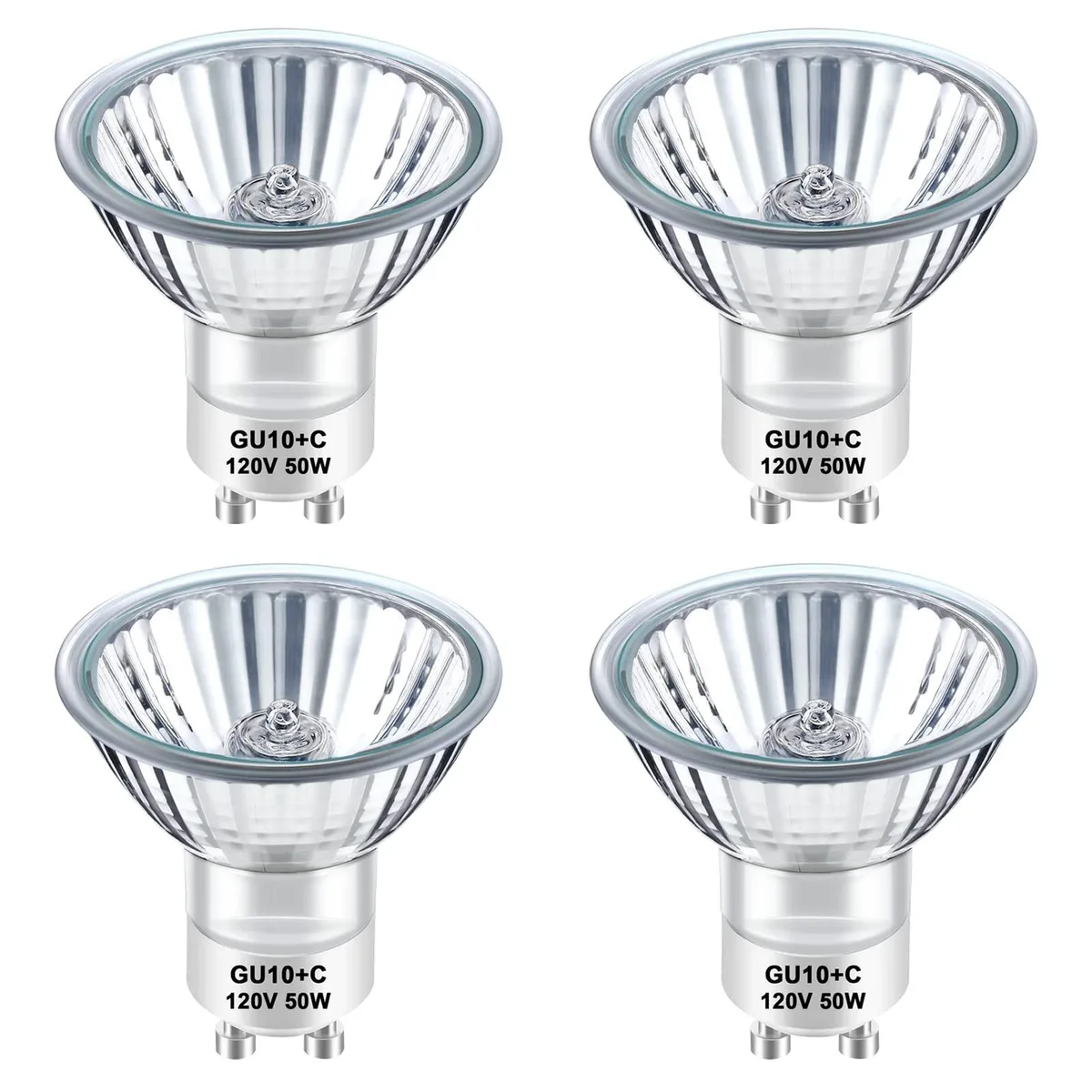 KEHIPI KEHIPI Halogen 50W 2700K GU10 Pack of 4 — product photo