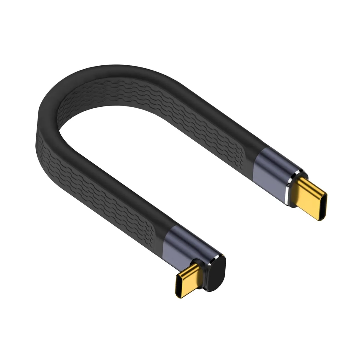 Vszerda Vszerda 10 cm USB-C cable 90° 40 Gbps 240 W Thunderbolt 4 — product photo