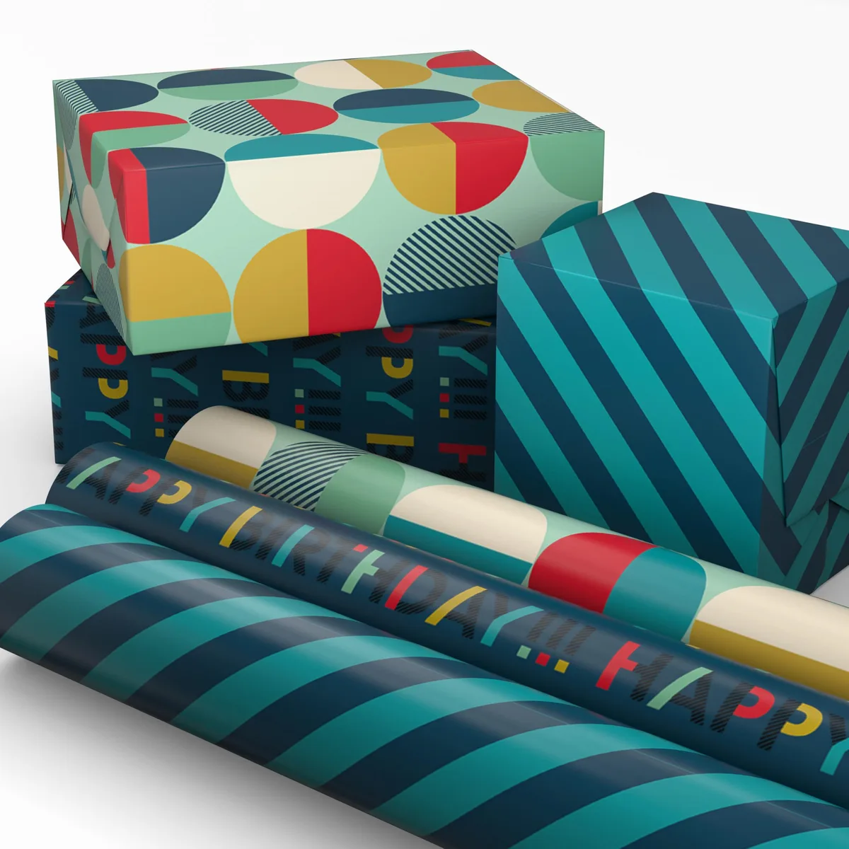  Hallmark 5EWR7011 paper craft 3 mini rolls 17.5 in 13.7 ft 60 sq ft — product photo
